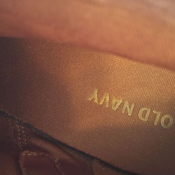 Old Navy Vegan Suede Block Heel Booties size 8 Zip Ankle Boots Brown - Picture 9 of 16